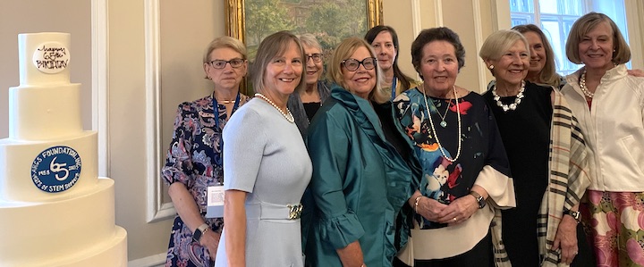 Group of women with cake